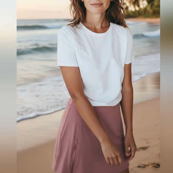 Serena Williams - Pink Skorts, Working Zipper In Front, Elastic Waist, Size M - Picture 6 of 6